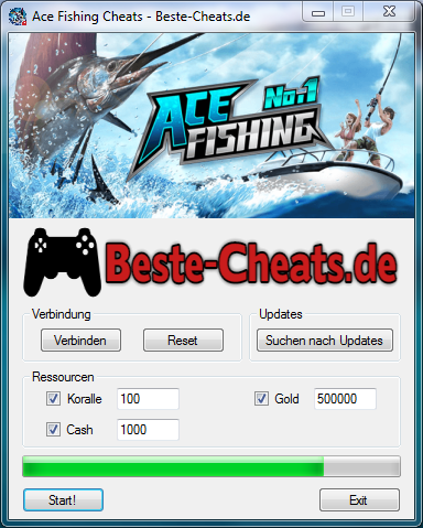 ace fishing cheats