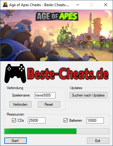 Age of Apes Cheats - CDs und Batterien