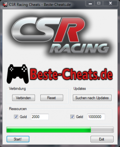CSR Racing - Gold und Geld Cheats - Beste-Cheats.de