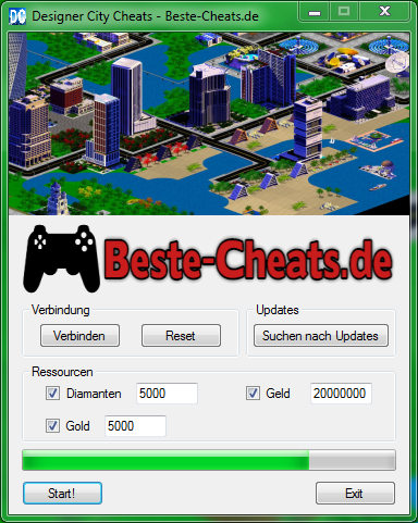 designer city cheats diamanten