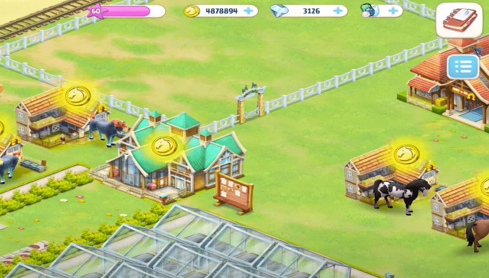 Bauen Sie Ihre Traumfarm im Horse Haven-Spiel