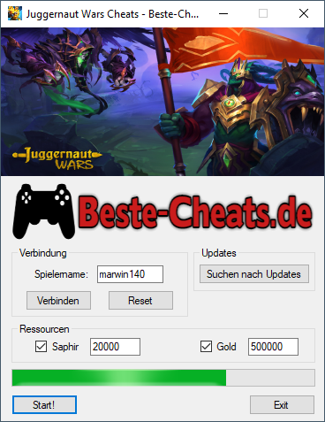 juggernaut wars cheats gold und saphir
