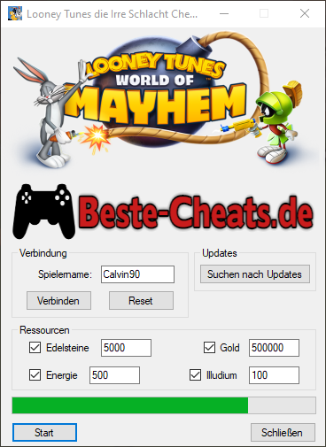 Looney Tunes die Irre Schlacht Cheats - wie bekommt man mehr Edelsteine, Gold, Energie und Illudium