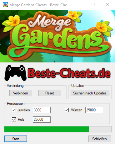 Merge Gardens Cheats für Juwelen, Holz und Münzen
