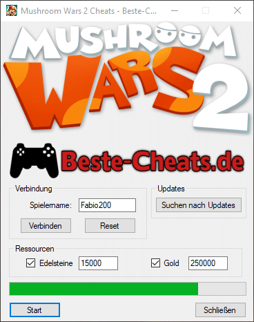 Mushroom Wars 2 Cheats - Edelsteine und Gold