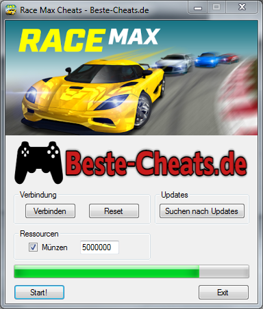 race max cheats münzen