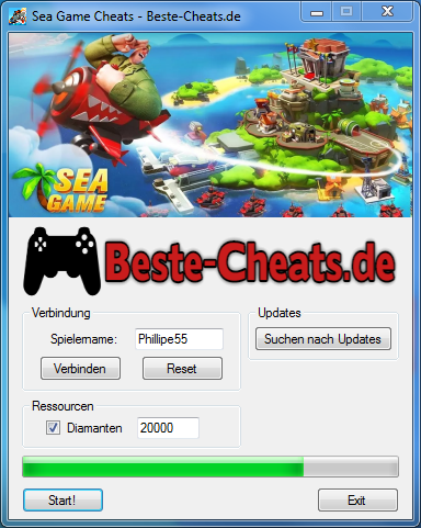 sea game cheats