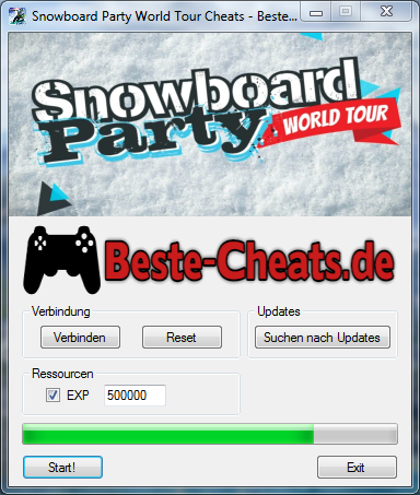 snowboard party world tour exp cheats