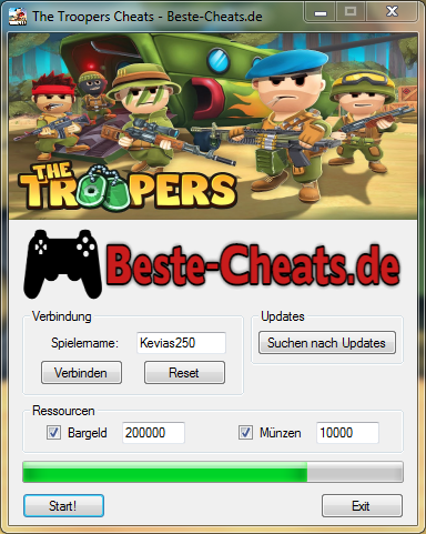 the troopers cheats
