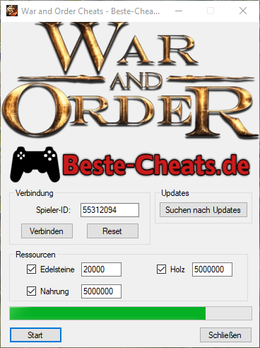 Mehr Edelsteine, Holz und Nahrung mit War and Order Cheats