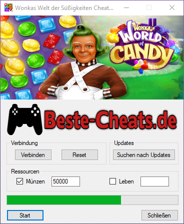 Wonkas Welt der Süßigkeiten Cheats - Münzen und Leben bekommen