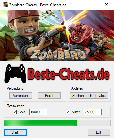 Sie können die Zombero Cheats verwenden, um mehr Gold und Silber zu bekommen